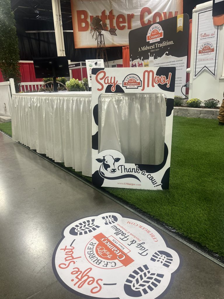 cf burger exhbit, exhiit printer, exhibit printing, print companies for large exhibits, lansing print shop, digital printing in lansing