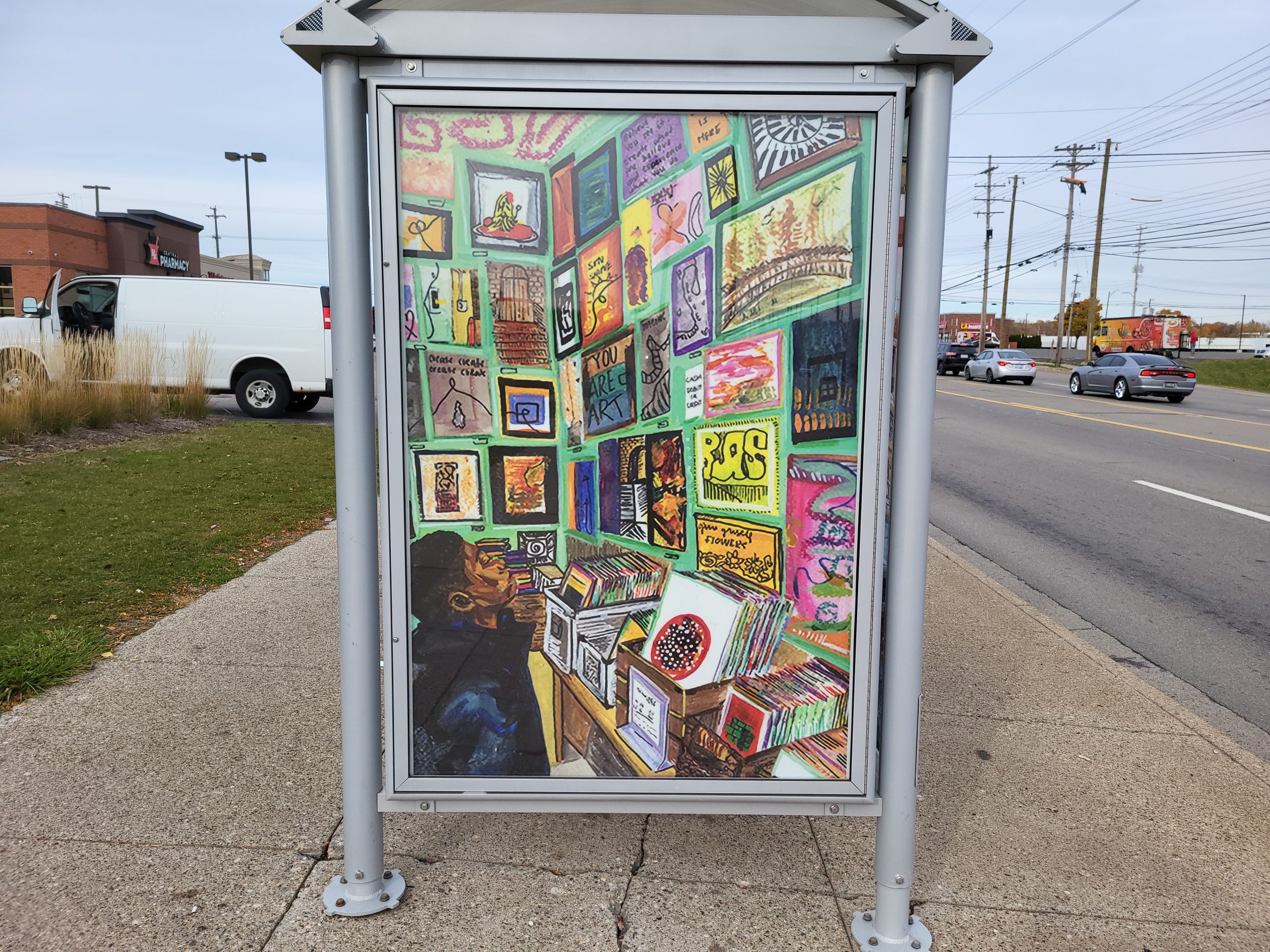 bus shelter redesign project, outdoor prints, outdoor visual printing, digital printing, bus stop prints, bus stop vinyl prints