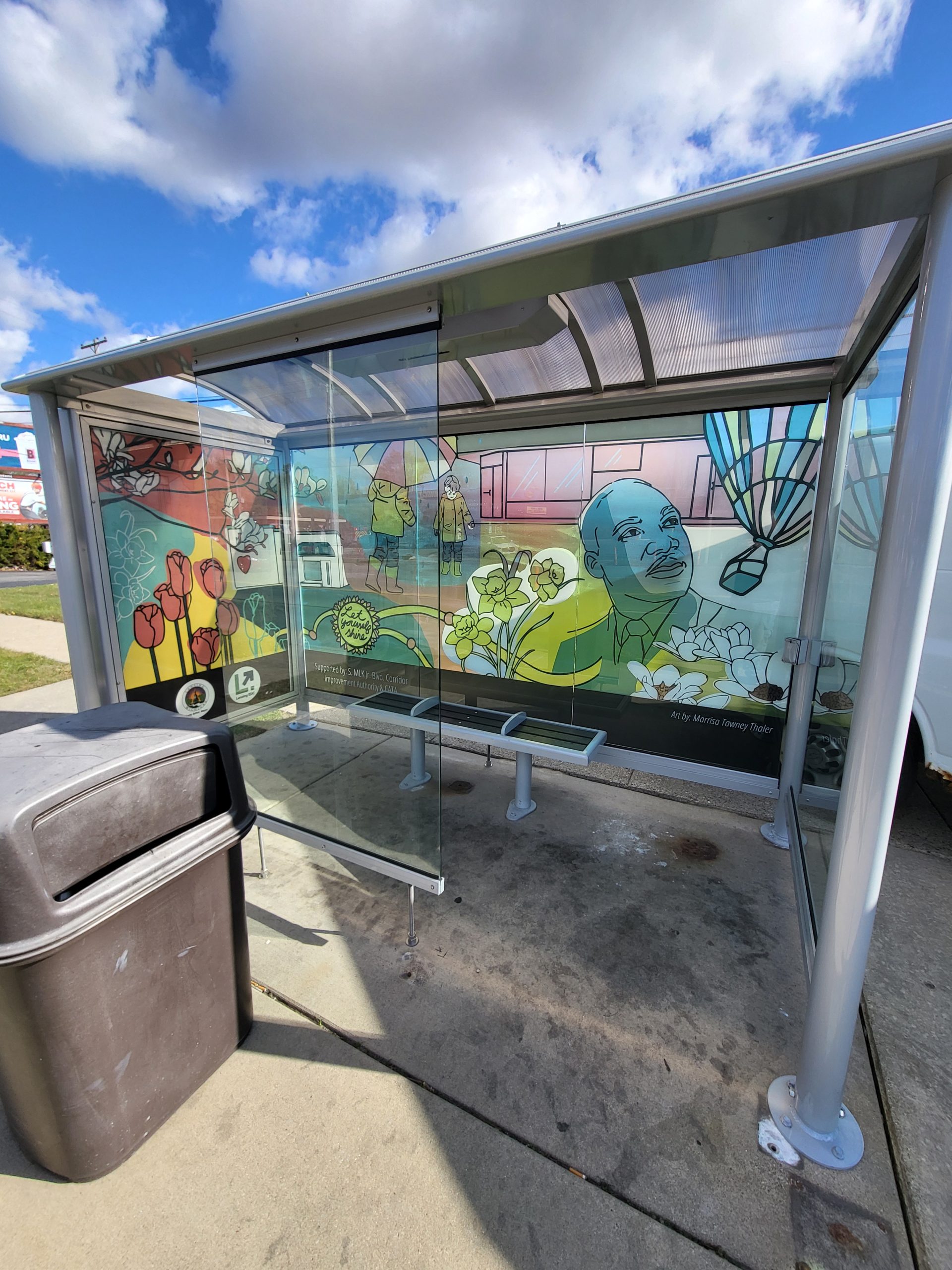 bus shelter redesign project, outdoor prints, outdoor visual printing, digital printing, bus stop prints, bus stop vinyl prints